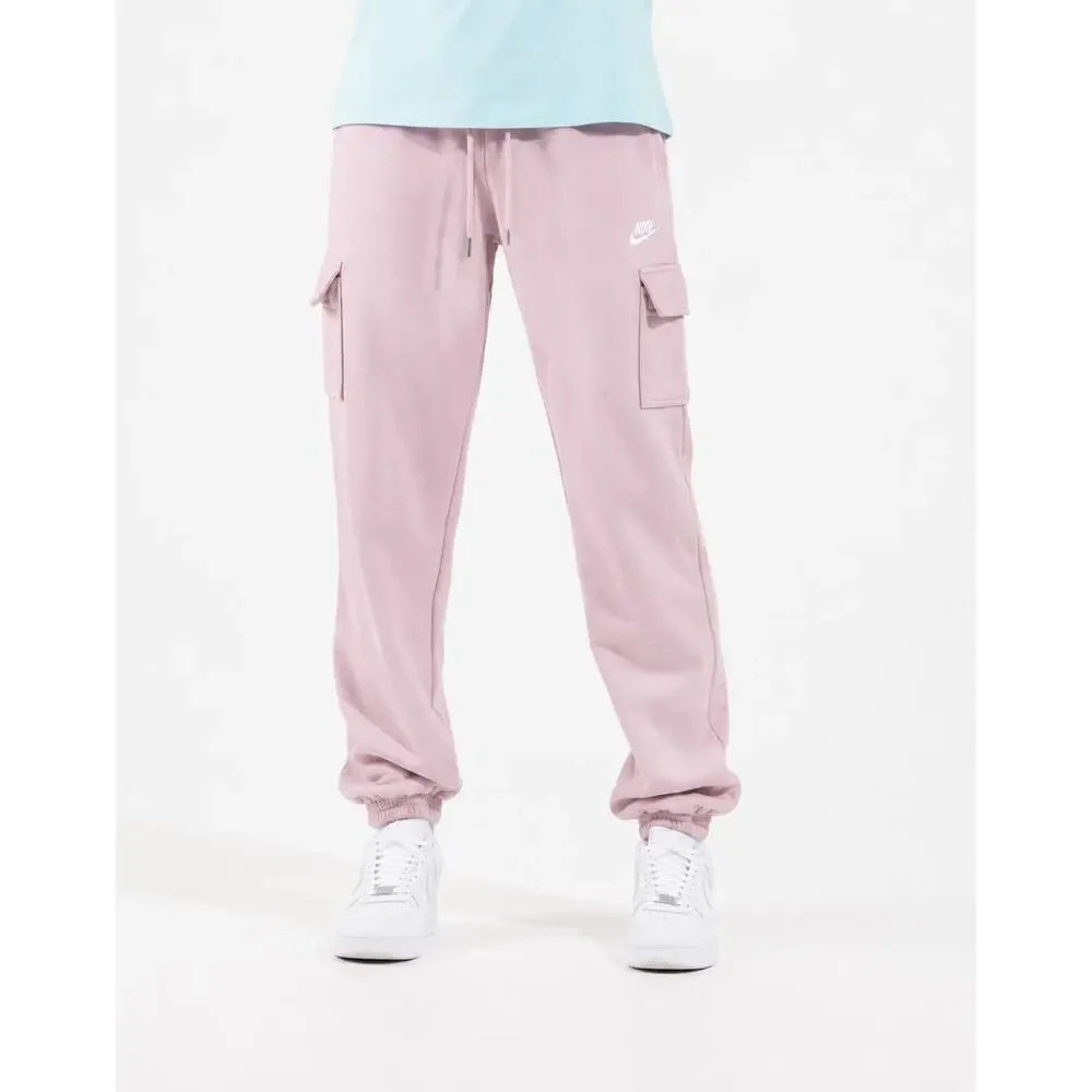 Nike NSW Essential Fleece Cargo Pants Womens XLarge Pink Sweatpants DD8713-695